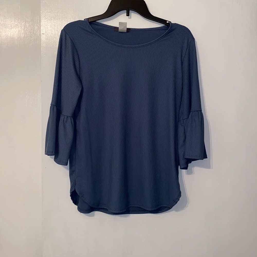 Cute blue shirt!